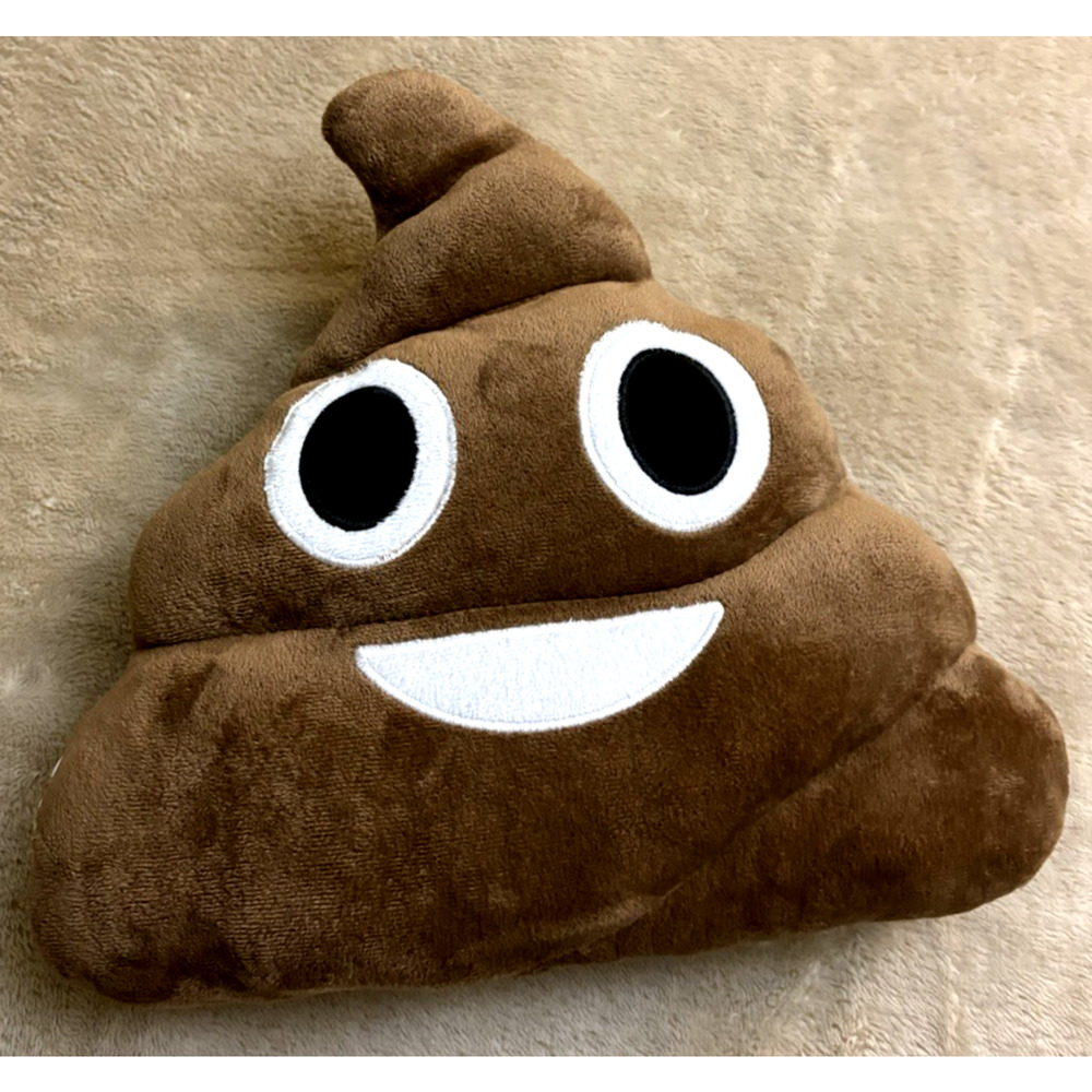 Emoji "Poop" Plush, Size Medium NO TAG SEE Photos
